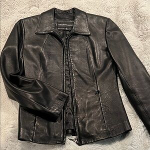 North Beach soft Leather Classic Black Jacket